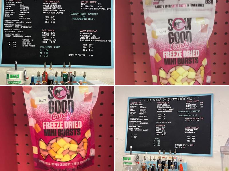 Hey Sugar on Strawberry Hill Menu