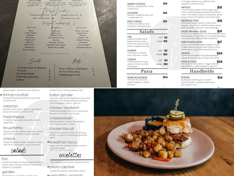 Fire & Vine Menu