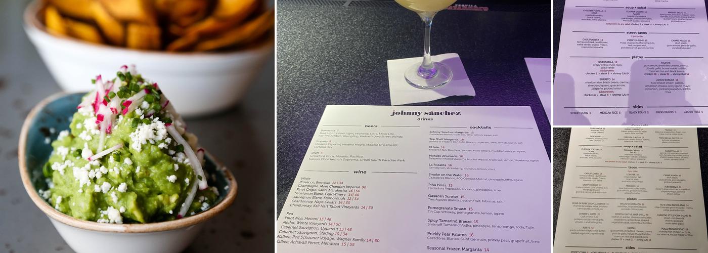 Johnny Sánchez Menu