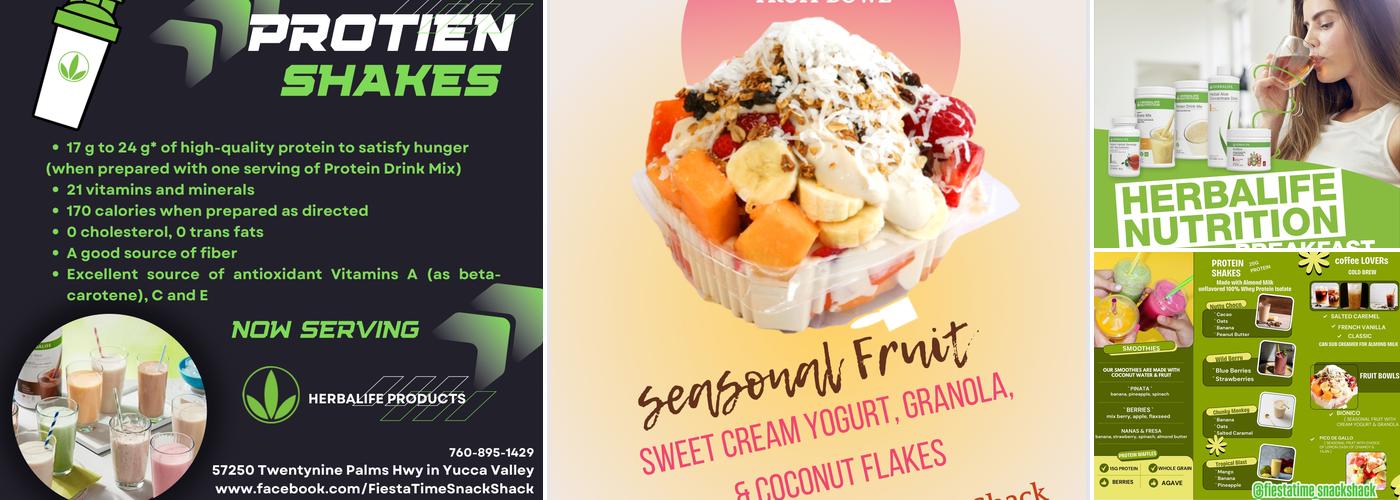 Fiesta Time Snack Shack Menu