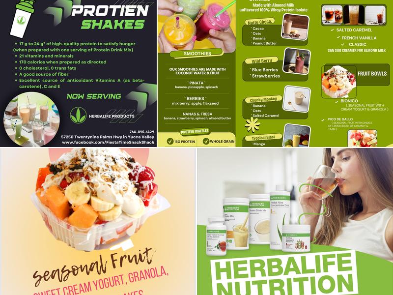 Fiesta Time Snack Shack Menu