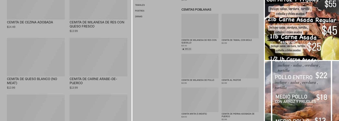 Pollos El Sinaloense Menu