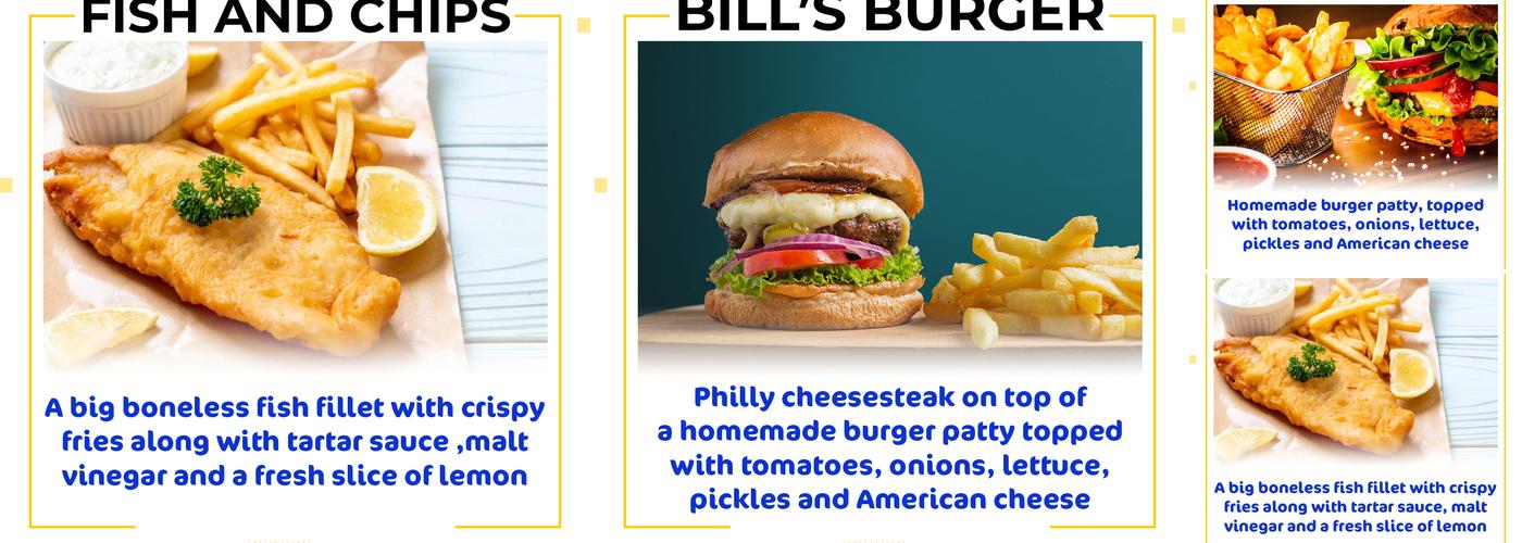 Bill's Grub Truck Menu