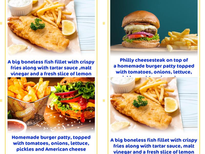 Bill's Grub Truck Menu