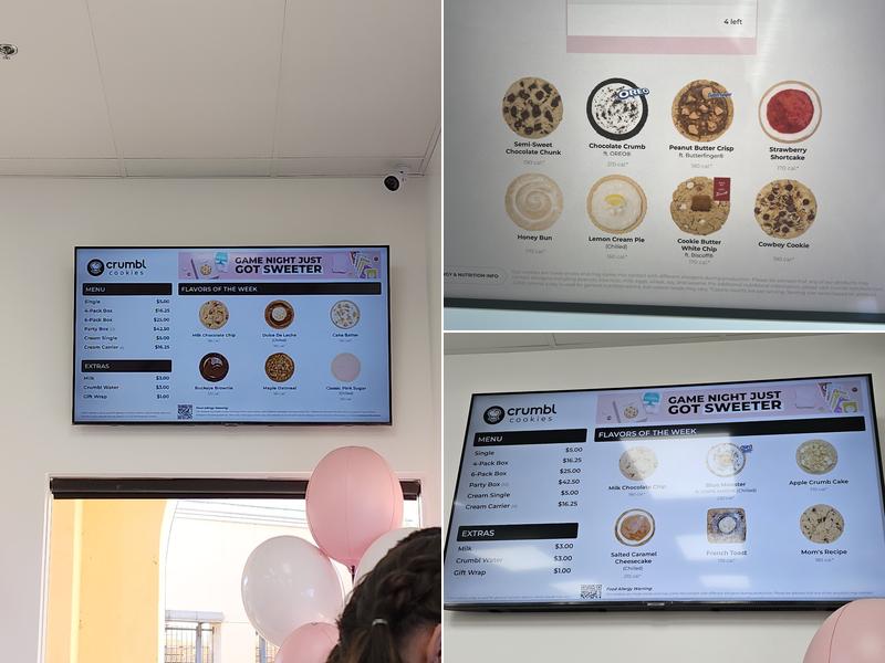 Crumbl - Torrance Crossroads Menu