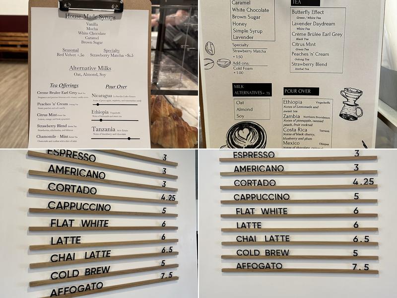 Beanies Coffee Roaster Menu