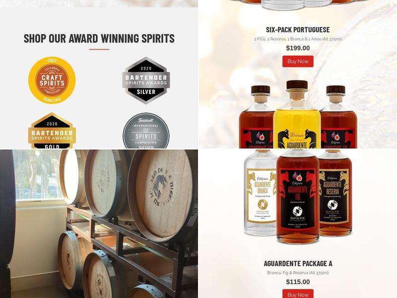 Slo de Vie Distillery Menu