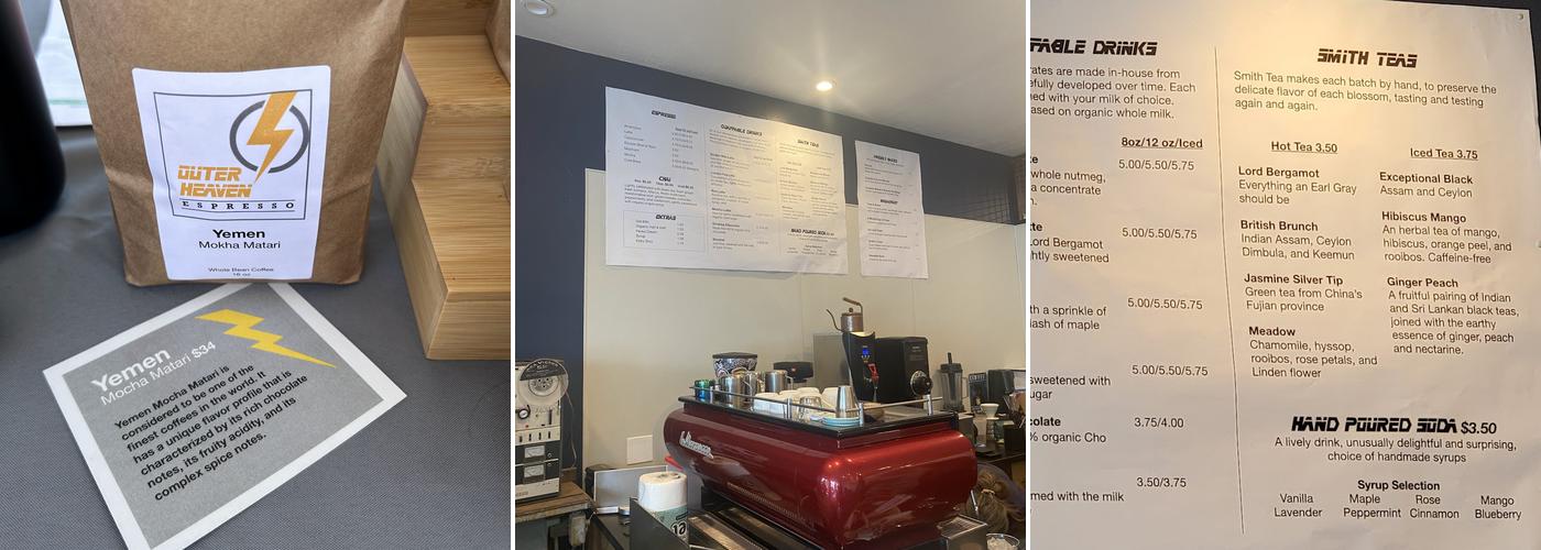 Outer Heaven Espresso Menu