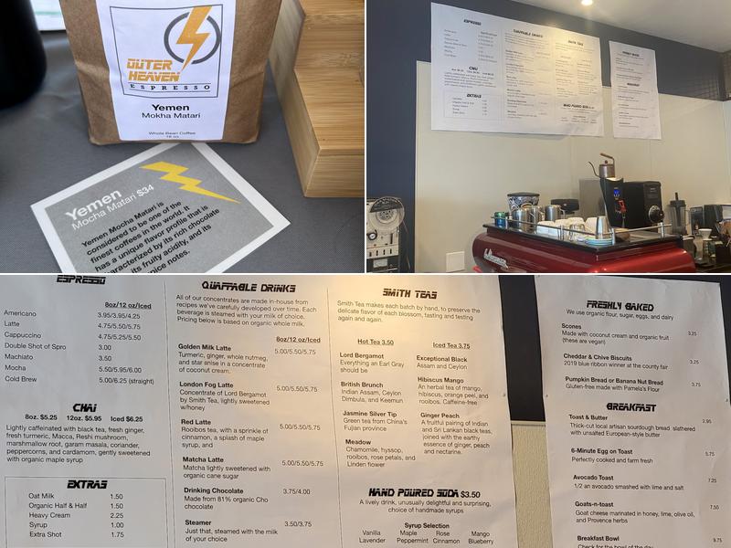 Outer Heaven Espresso Menu