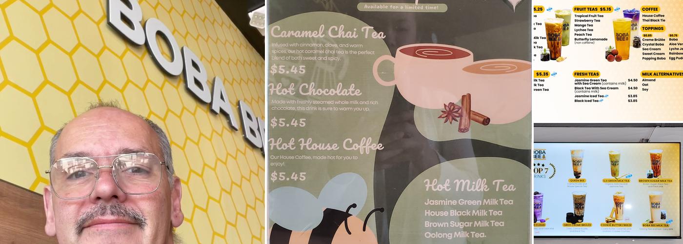 Boba Bee Menu