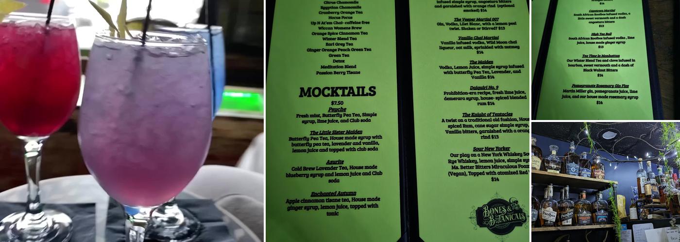 Bones & Botanicals Menu