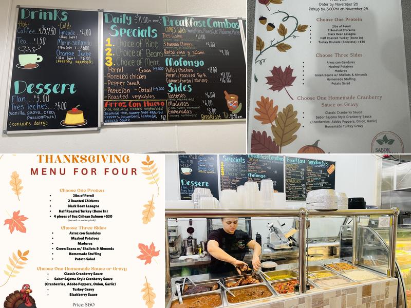 Sabor Sajoma Kitchen & Market Menu