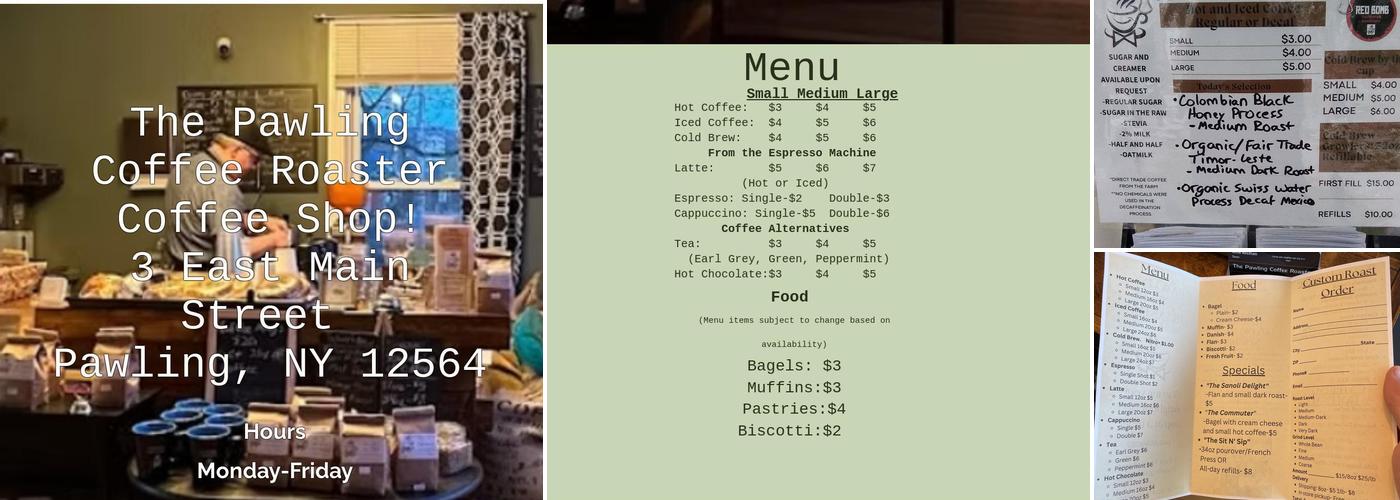Pawling Coffee Roaster Menu