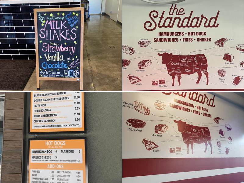 The Standard at Vestavia Hills Menu