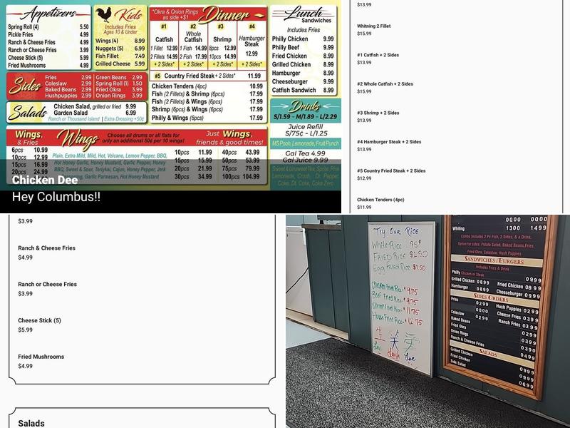 Chicken Dee Menu