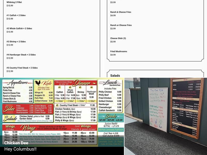 Chicken Dee Menu