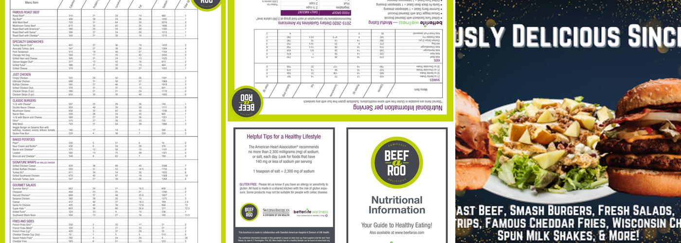 Beef-A-Roo Menu