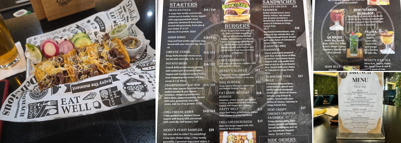 Rooftop 262 Bar & Grill Menu