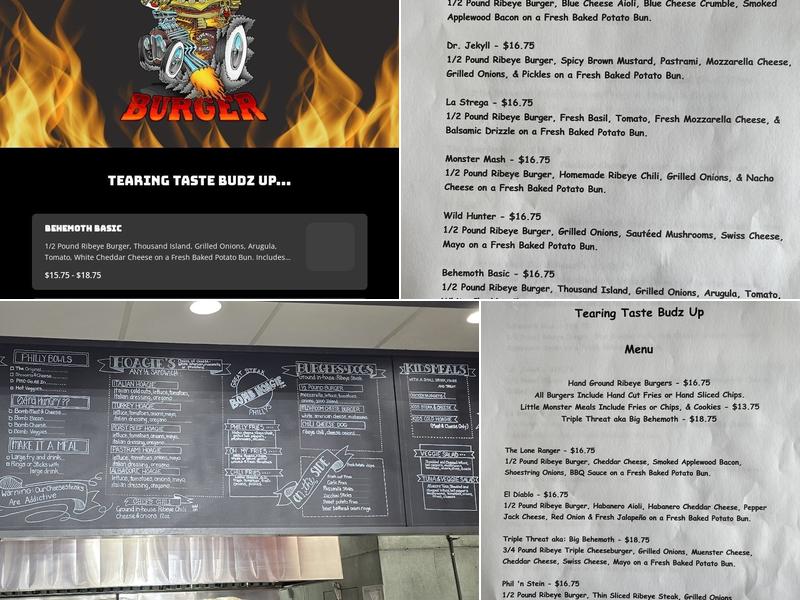 Behemoth Burgers in Bomb Hoagie Menu