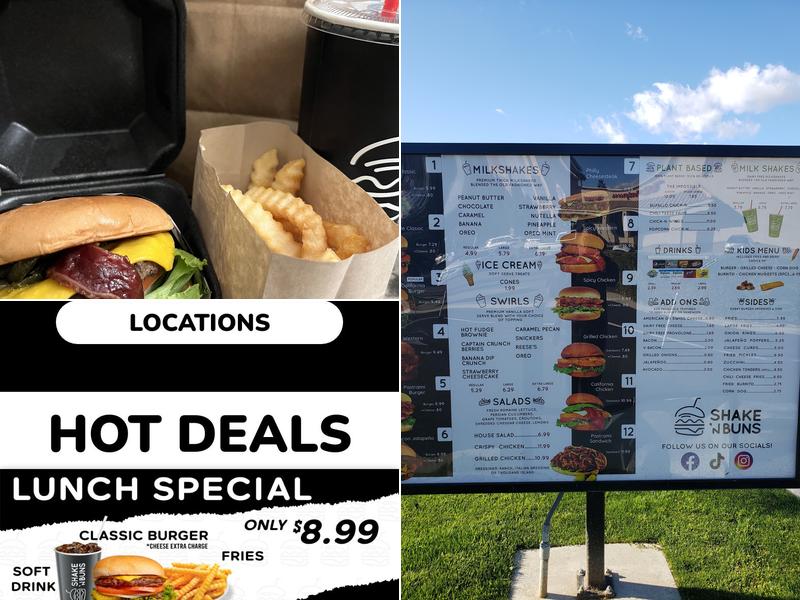 Shake ‘ N Buns Menu