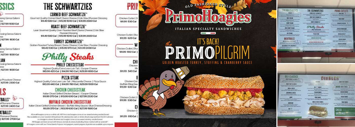 PrimoHoagies Menu