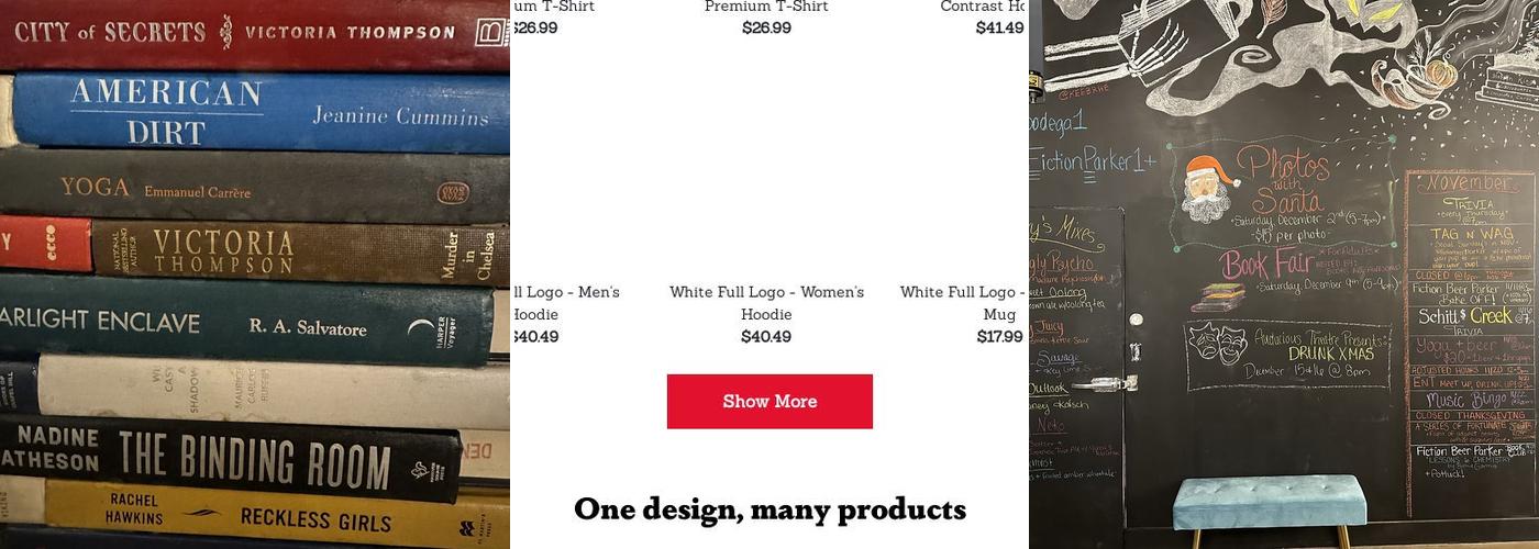 Fiction Beer Company Parker Menu