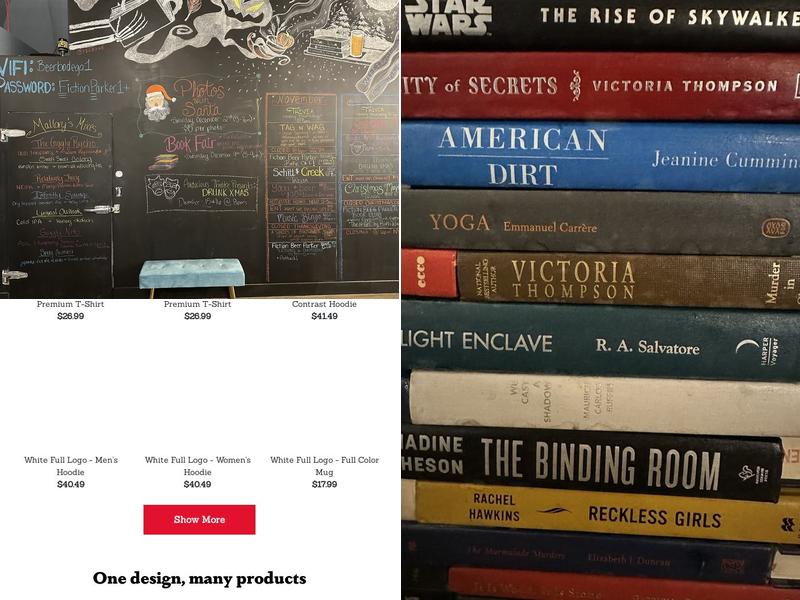 Fiction Beer Company Parker Menu