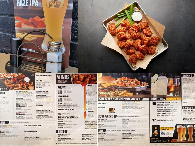 Buffalo Wild Wings Menu