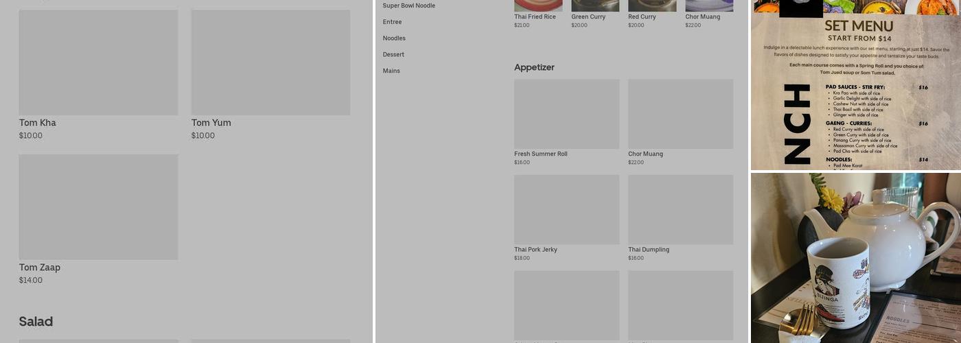 Nour Thai Kitchen Menu