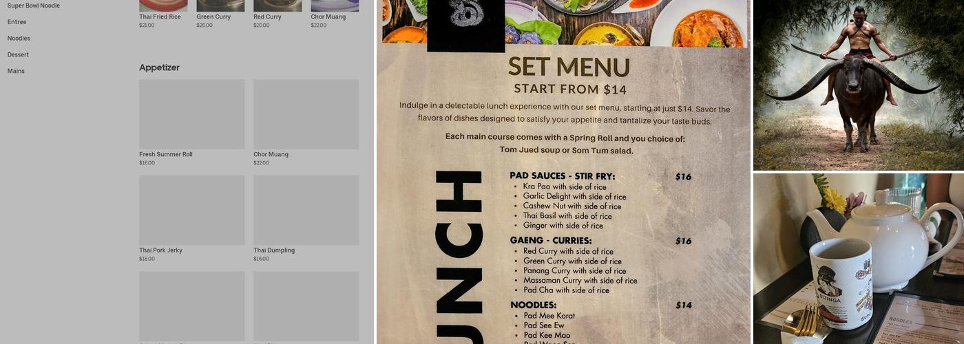 Nour Thai Kitchen Menu