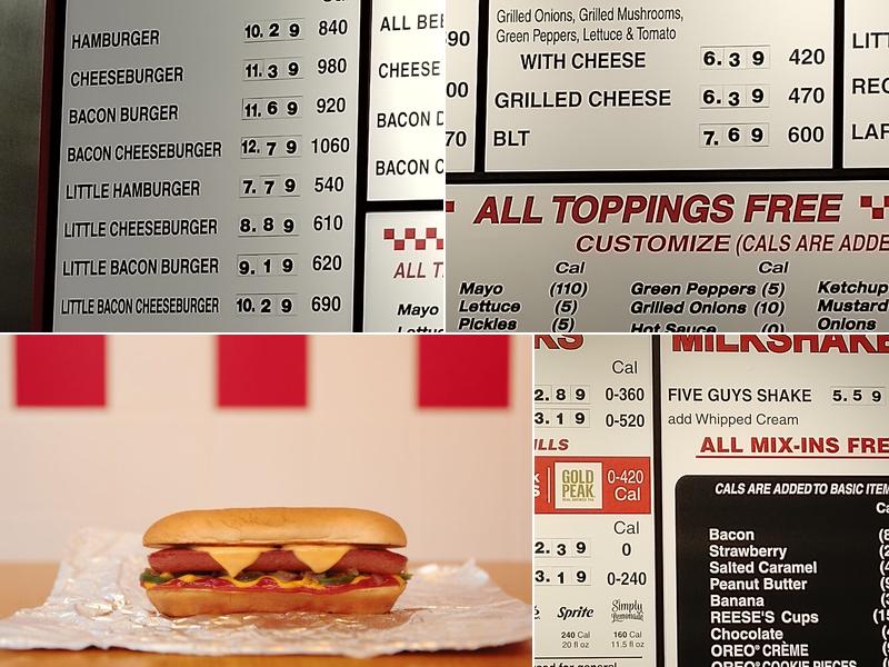 Five Guys Menu