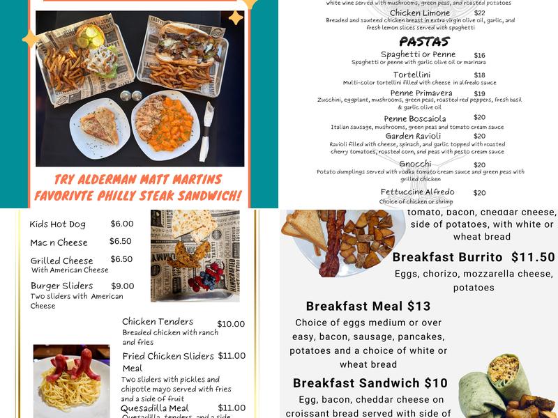 Falcon's Handcrafted Sandwiches Menu