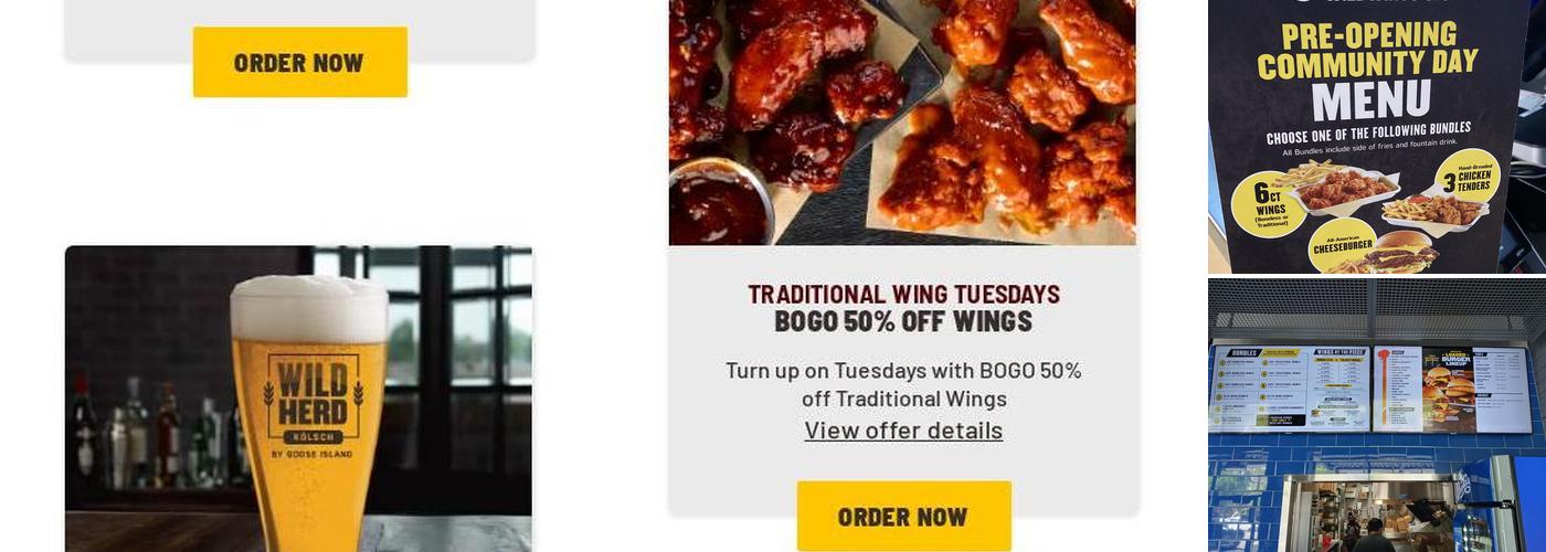 Buffalo Wild Wings 'GO' Menu