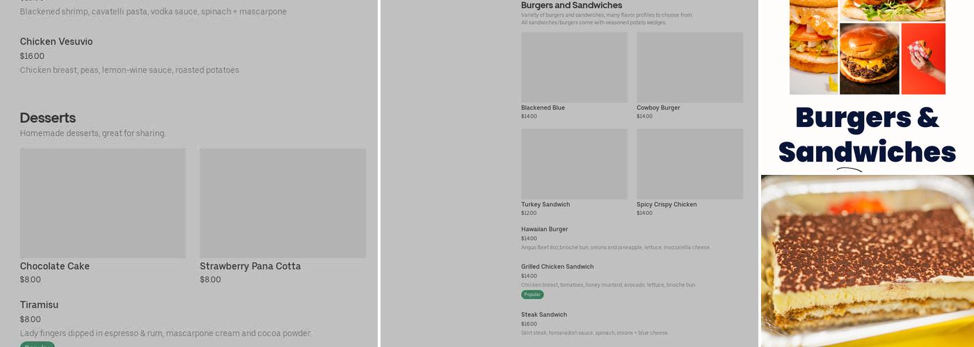 Raphael's Grill Menu