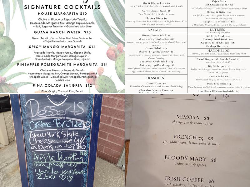 The Glass Cat Cafe Menu