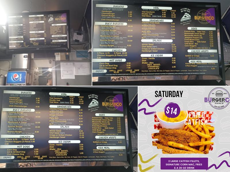 BUrgerCo Menu