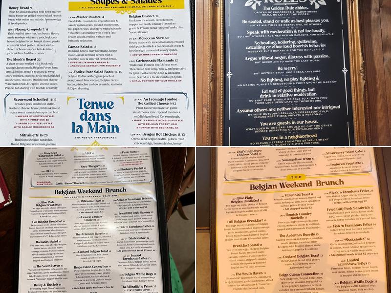 The Unicorn Tavern Menu