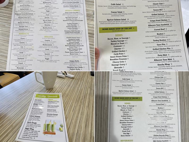 Biscuits and Gravy Menu