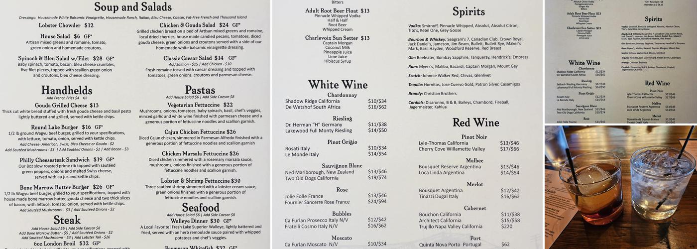 Marek's Harbor Grill Menu