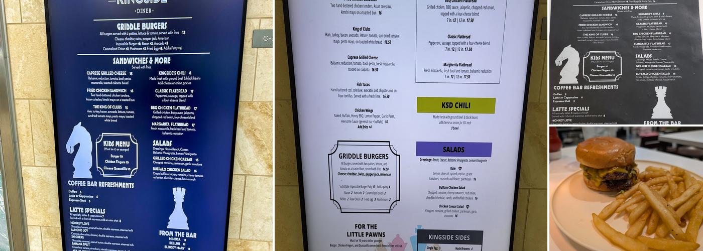 Kingside Diner Menu