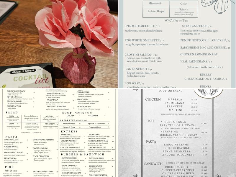 Angel's Tavern Menu