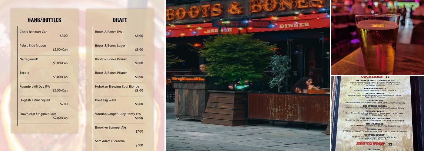 BOOTS & BONES Menu