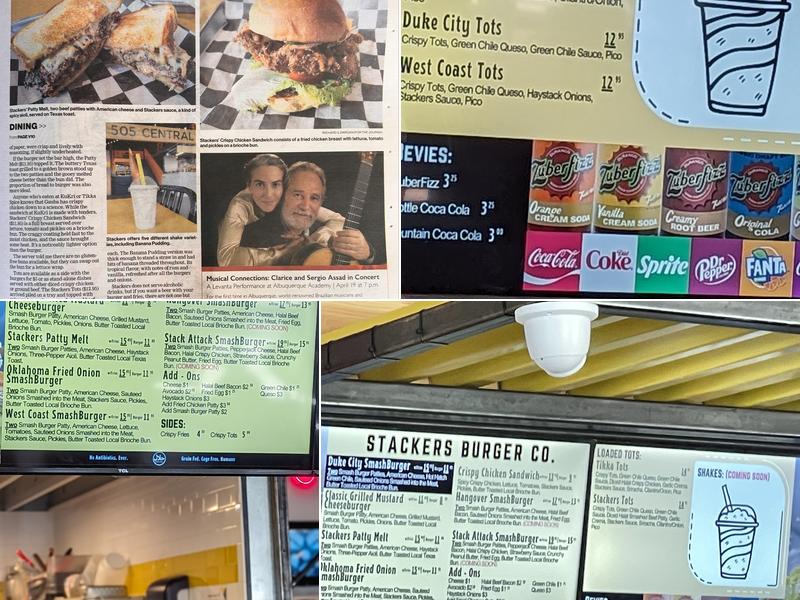Stackers Burger Co. Menu