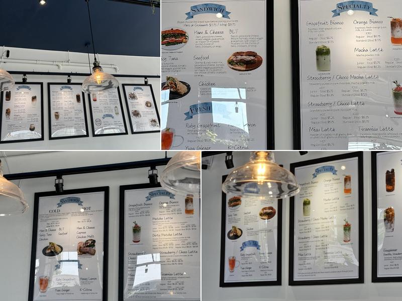 18.5 gram coffee Menu