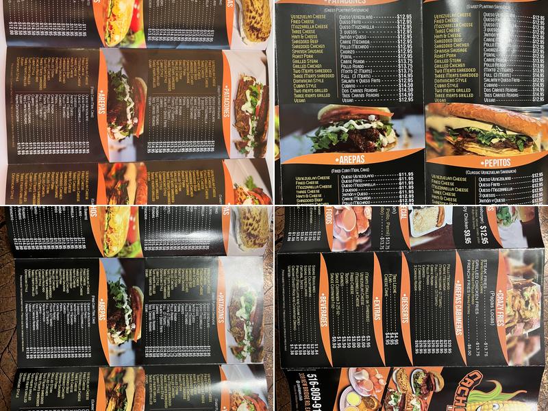 Cachapas Long Island Menu