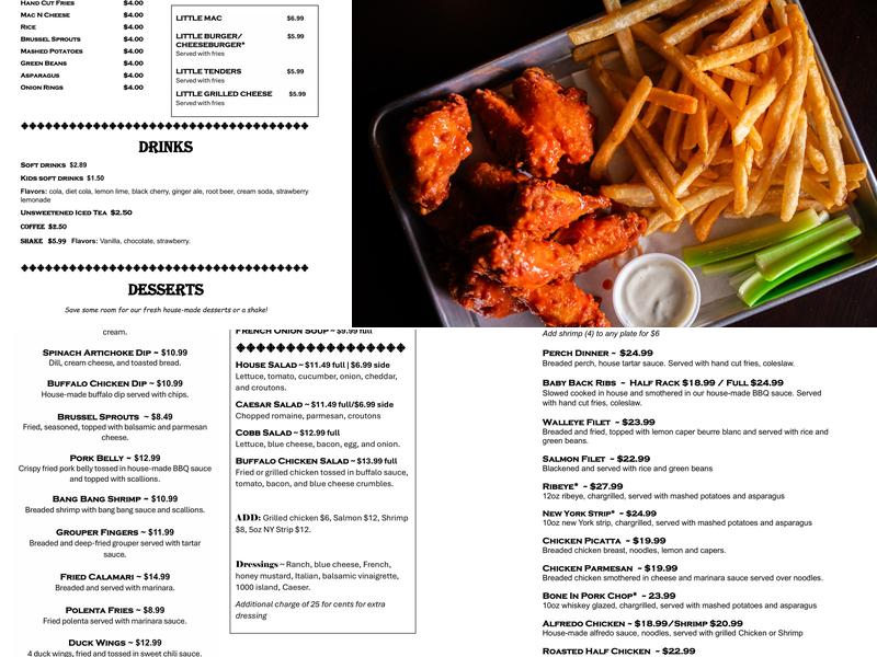 The MacStack Tavern Menu