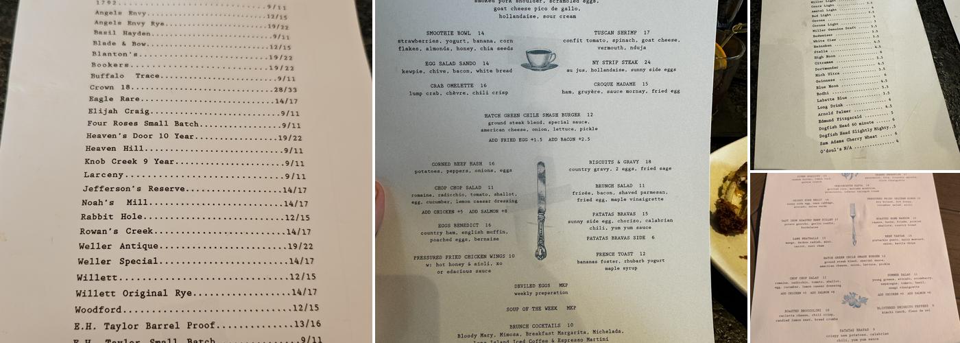 Edacious Kitchen + Bar Menu