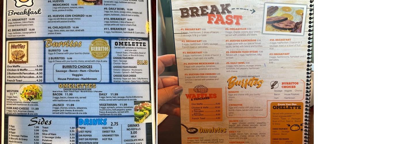 Daily Brunch Café Menu