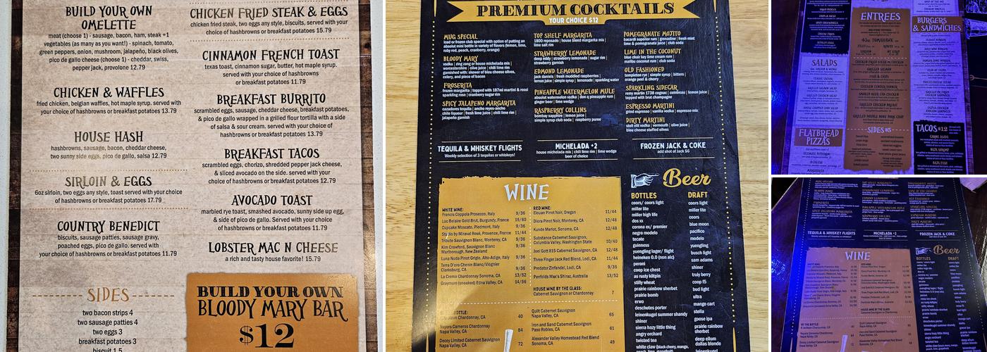 The Frosted Mug Edmond Menu