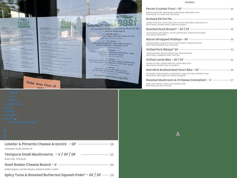 feast Menu